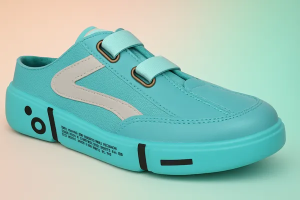 Teal_Exclusive_Half_Premium_Mesh_Casual_Shoes_For_Men