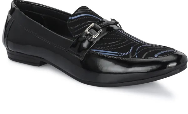 Black_&_Blue_Patent_Leather_Casual_Loafers_For_Men