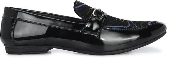 Black_&_Blue_Patent_Leather_Casual_Loafers_For_Men