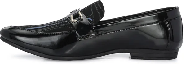 Black_&_Blue_Patent_Leather_Casual_Loafers_For_Men