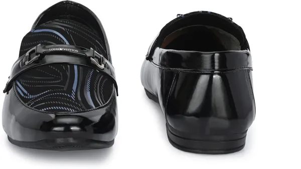 Black_&_Blue_Patent_Leather_Casual_Loafers_For_Men