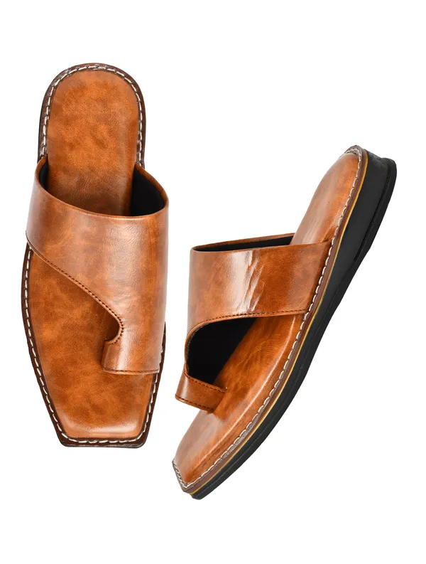 Biggie_Tan_mens_Peshawari_Sliders_for_daily_wear