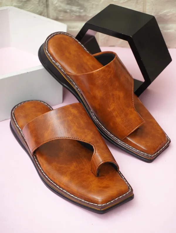 Biggie_Tan_mens_Peshawari_Sliders_for_daily_wear
