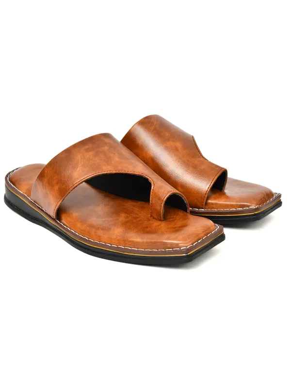 Biggie_Tan_mens_Peshawari_Sliders_for_daily_wear