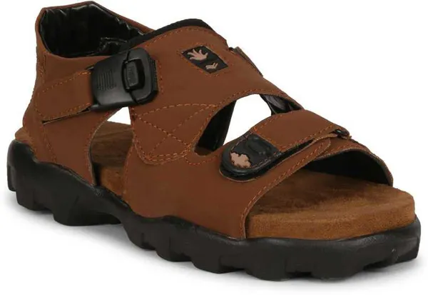 Tan_Synthetic_Leather_Party_Sandal_For_Men