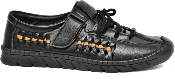 Black_Synthetic_Roman_Sandal_For_Men