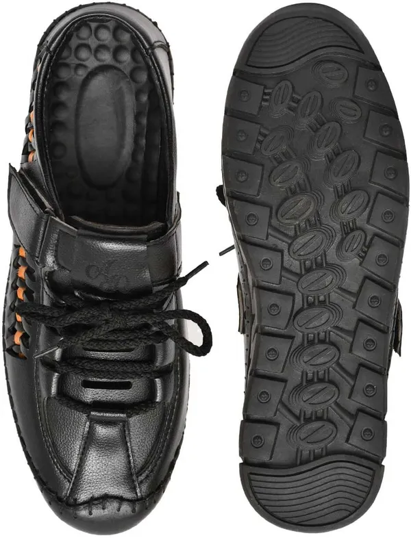 Black_Synthetic_Roman_Sandal_For_Men