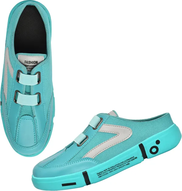 Teal_Exclusive_Half_Premium_Mesh_Casual_Shoes_For_Men