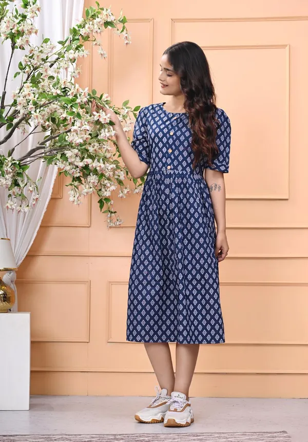 Indigo_Blossom_Printed_Cotton_Middi_Dress_For_Women