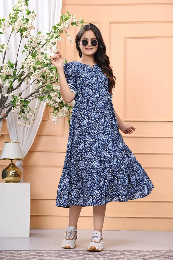 Indigo_Blossom_Printed_Cotton_Middi_Dress_For_Women