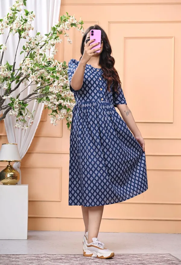 Indigo_Blossom_Printed_Cotton_Middi_Dress_For_Women