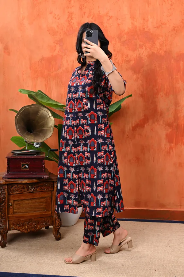 Navy_Blue_Ethnic_Printed_Cord_Set_For_Women