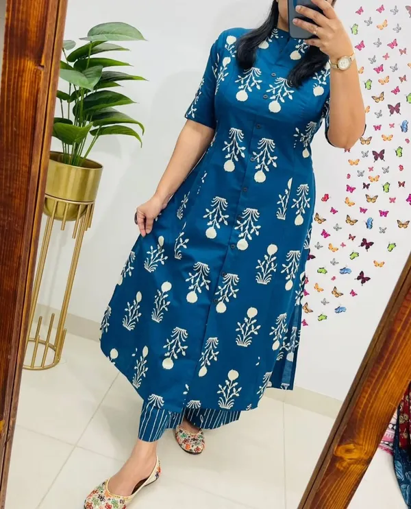 Blue_Special_Premium_Cotton_Suit_Set_For_Women