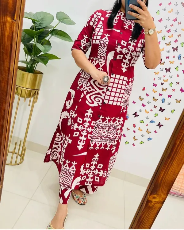 Red_Special_Premium_Cotton_Suit_Set_For_Women