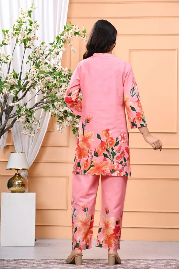Pink_New_Trending_Short_Cord_Set_For_Women