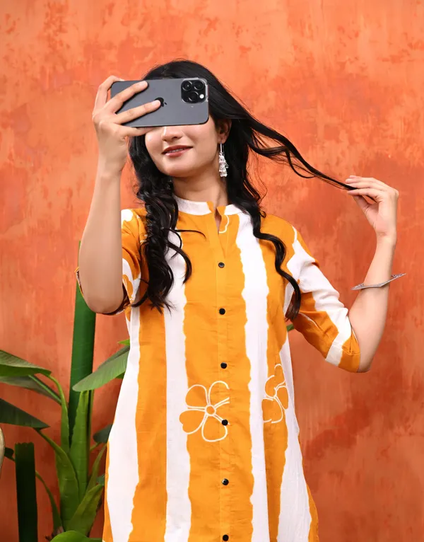 Yellow_Cotton_Cord_Set_For_Women