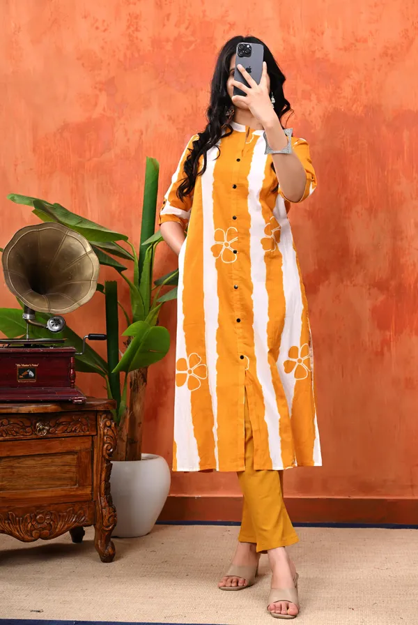 Yellow_Cotton_Cord_Set_For_Women
