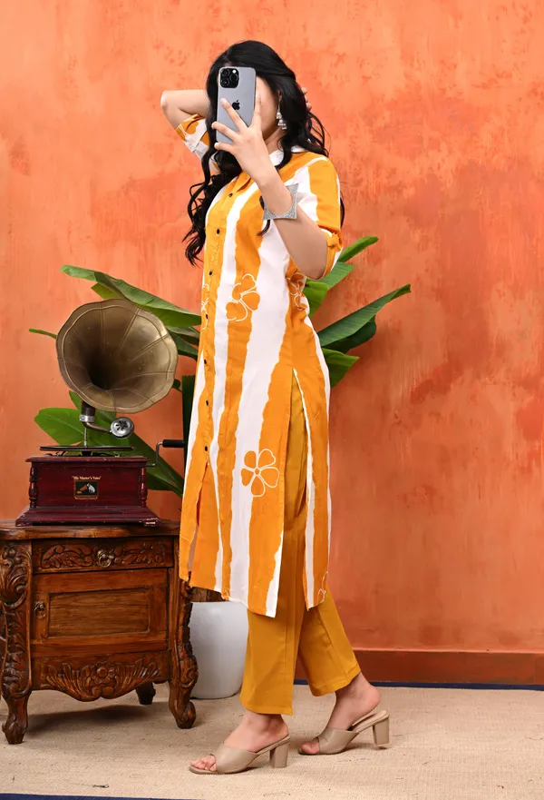 Yellow_Cotton_Cord_Set_For_Women