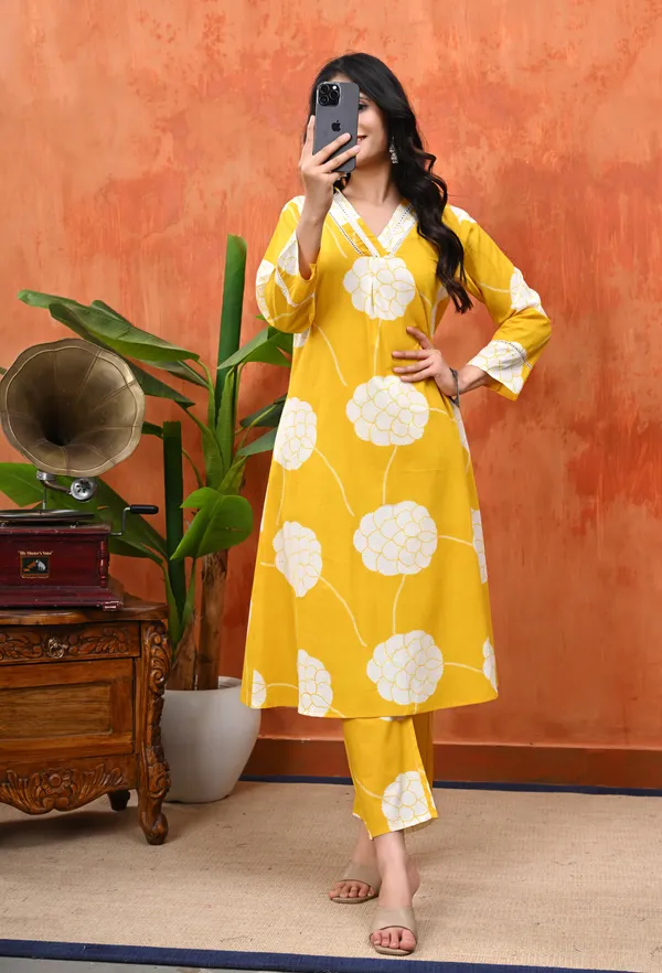 Yellow_Cotton_Cord_Set_Special_For_Women