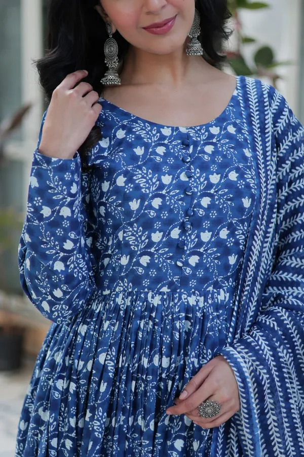 Blue_Petal_Kurti_Set