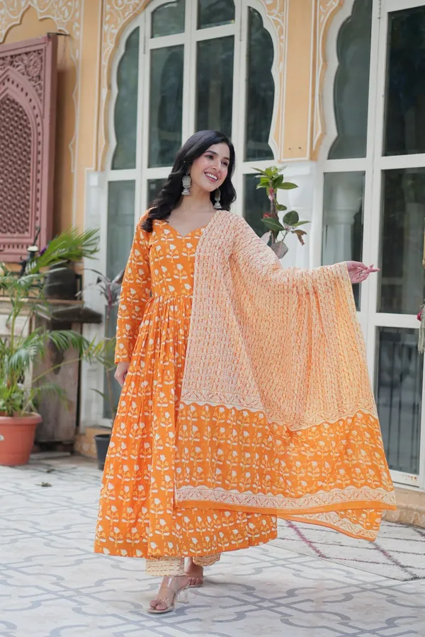 Vibrant_Orange_Charm_Cotton_Ensemble