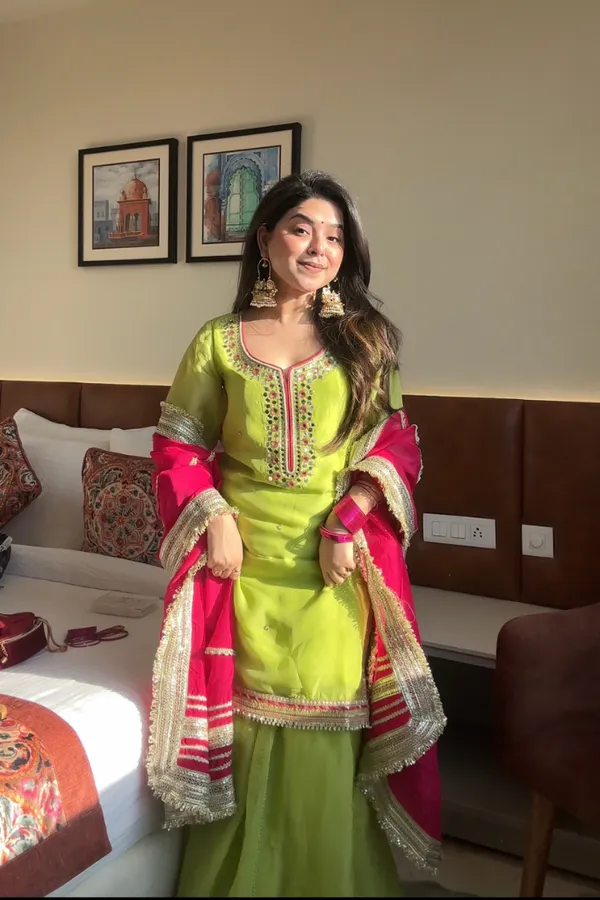 Parrot_Green_Designer_Sharara_Suit_Set_For_Women_|_Premium_Ethnic_Wear_For_Women