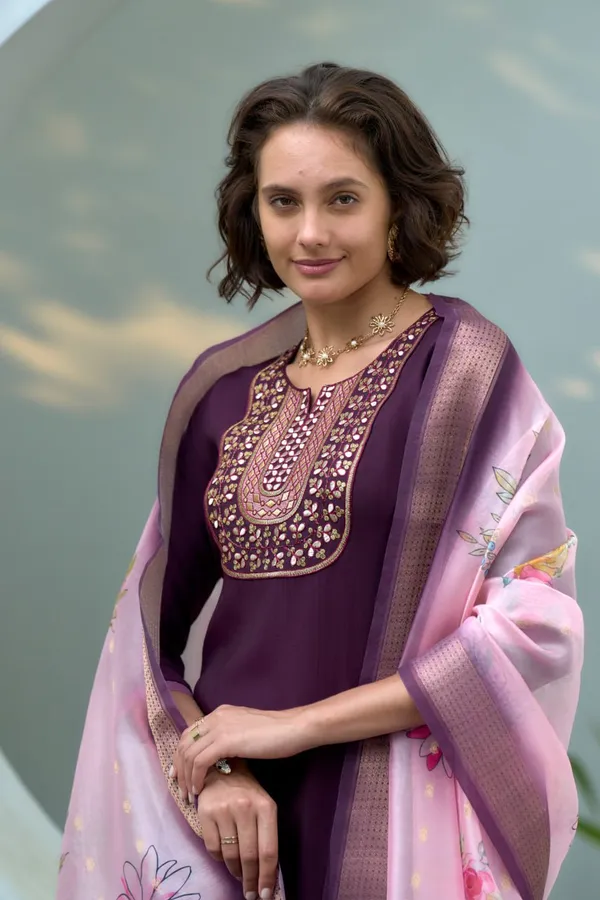 Purple_Soft_Hue_Kurti_Set_With_Sheer_Organza_Finish_For_Women