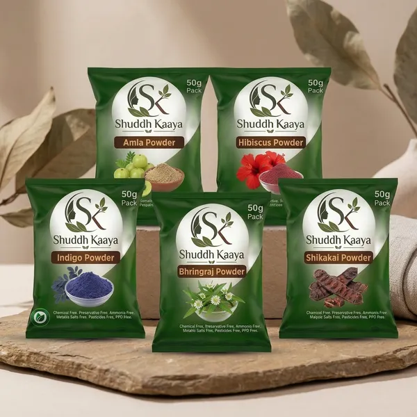 Shuddh_Kaaya_Amla_Hibiscus_Indigo_Bhringraj_Shikakai_Hair_Powder_Set_Pack_Of_5