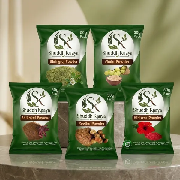 Shuddh_Kaaya_Herbal_Hair_Care_Powder_Set_Pack_Of_5