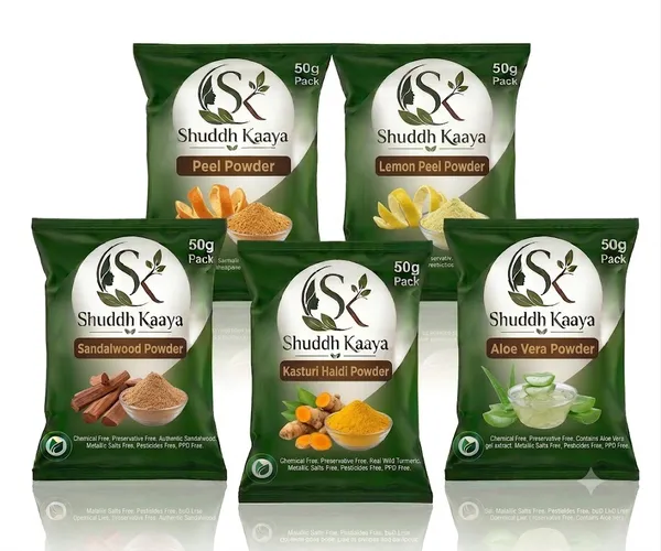 Shuddh_Kaaya_Herbal_Skincare_Powder_Set_Pack_Of_5
