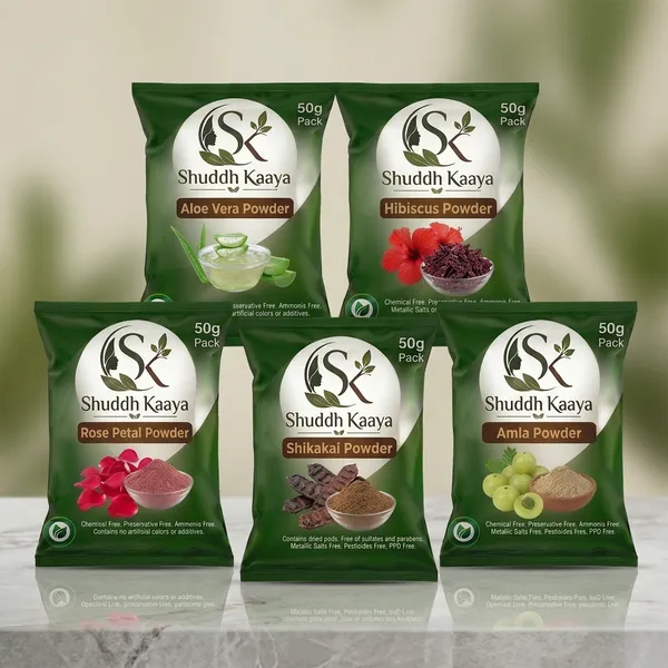 Shuddh_Kaaya_Herbal_Hair_Care_Powder_Pack_Of_5