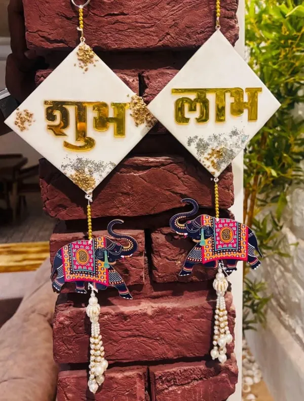 Diwali_housewarming_Ridhi_-Sidhi_/_Shubh-_Labh__door_hanging_Decor_gift,_hamper,_wedding