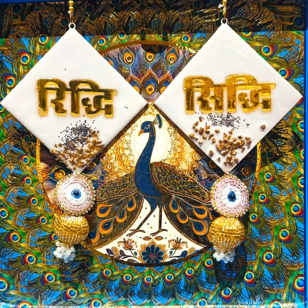 Diwali_housewarming_Ridhi_Sidhi_door_hanging_Decor_gift,_hamper_wedding