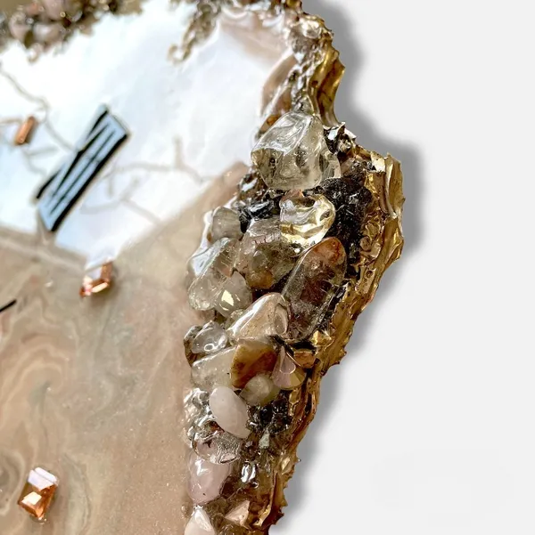 Pink_Wood_&_Resin_Premium_Agate_Marble_Pattern_Luxury_Crystal_Abstract_Epoxy_Wall_Clock_For_Home_Decor