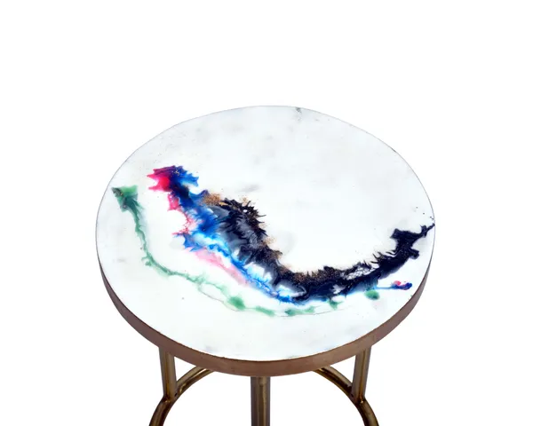Multicolor_Wood_&_Resin_Stool_For_Side_Of_Sofa_Decor_Waterproof_13"
