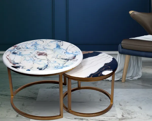 Multicolor_Wood_&_Resin_Table_Set_Of_2_Waterproof