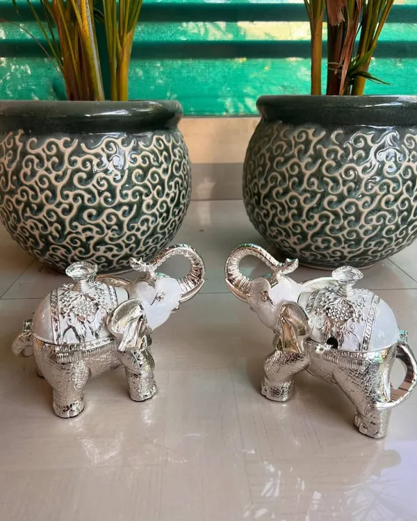 Silver_Enamel_Elephant_Bowl_&_Spoon_For_Occasional_Deepawali_fry_fruit_packing_Gift_For_Bulk