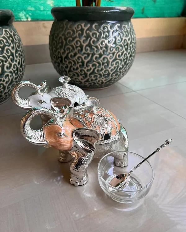 Silver_Enamel_Elephant_Bowl_&_Spoon_For_Occasional_Deepawali_fry_fruit_packing_Gift_For_Bulk
