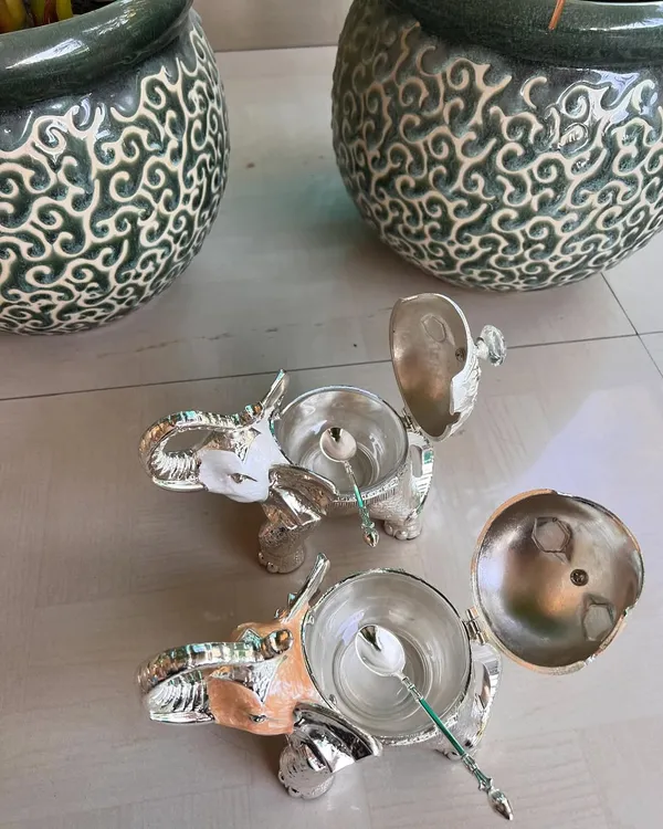 Silver_Enamel_Elephant_Bowl_&_Spoon_For_Occasional_Deepawali_fry_fruit_packing_Gift_For_Bulk
