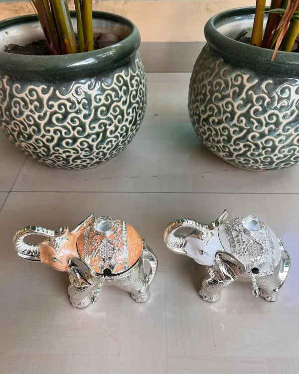 Silver_Enamel_Elephant_Bowl_&_Spoon_For_Occasional_Deepawali_fry_fruit_packing_Gift_For_Bulk