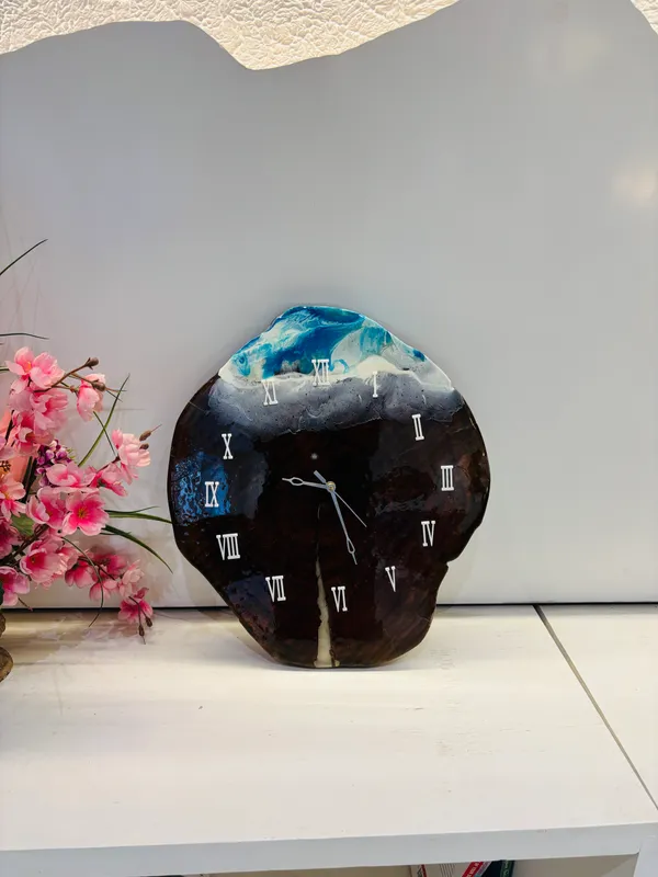 Black_Epoxy_Wall_Clock_For_Home_Decor