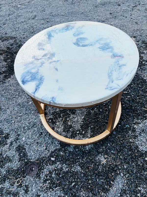 White_Epoxy_Resin_White_Epoxy_Table_For_Home_Decor