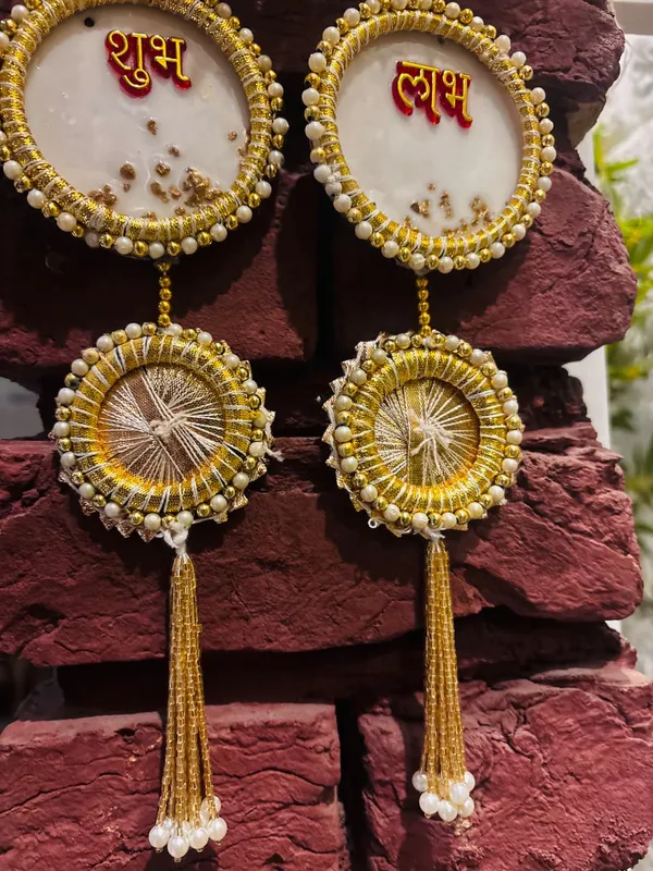 Diwali_housewarming_Shubh_Labh_door_hanging_Decor_gift,_hamper_wedding