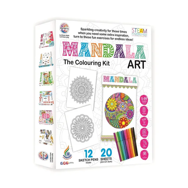 Multicolor_Mandala_Art_20_Premium_Sheets_With_12_Sketch_Pen_|_For_Art_&_Crafts_(Kids_&_Adult)