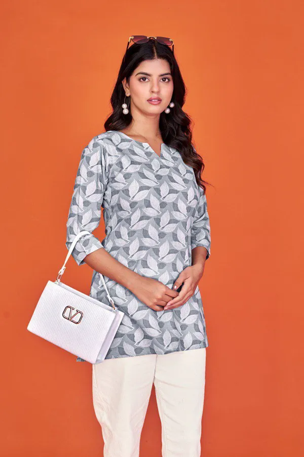 Grey_Printed_Cotton_Tunic_for_Women