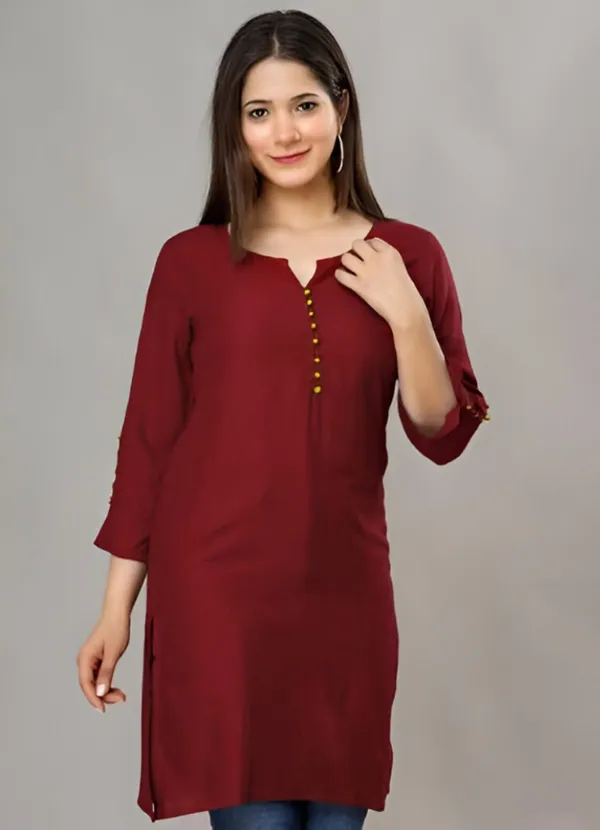 Maroon_Roman_silk_Tunic_Top