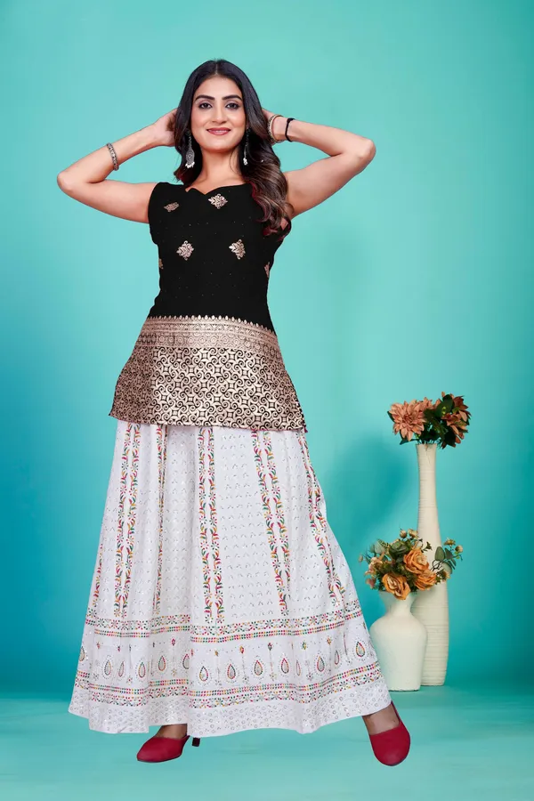 Banarasi_Silk_Black_Tunic