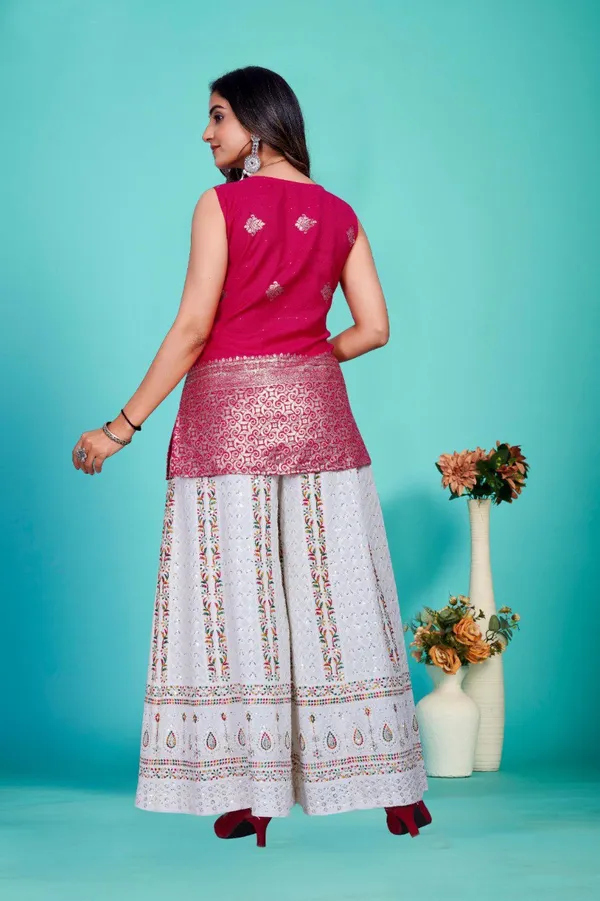 Banarasi_Silk_Pink_Tunic
