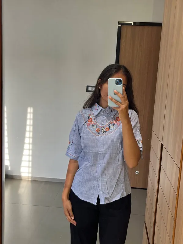 Blue_Cotton_Embroidered_Shirt