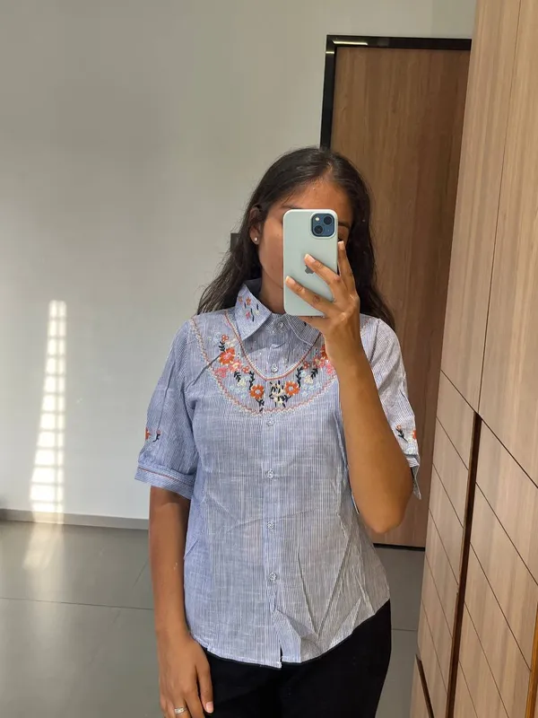Blue_Cotton_Embroidered_Shirt